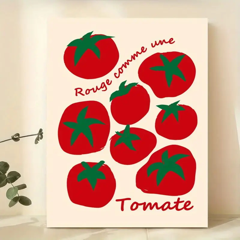 Photography Art - Moderne coloré rouge tomates mur Art