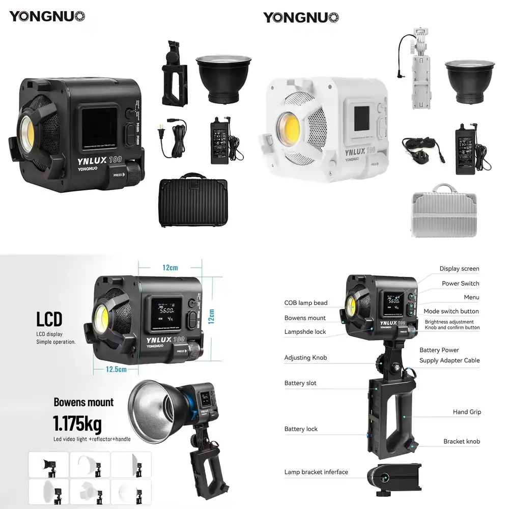 Photography Studio - YONGNUO YNLUX100 100W 3200K-5600K Lumière vidéo