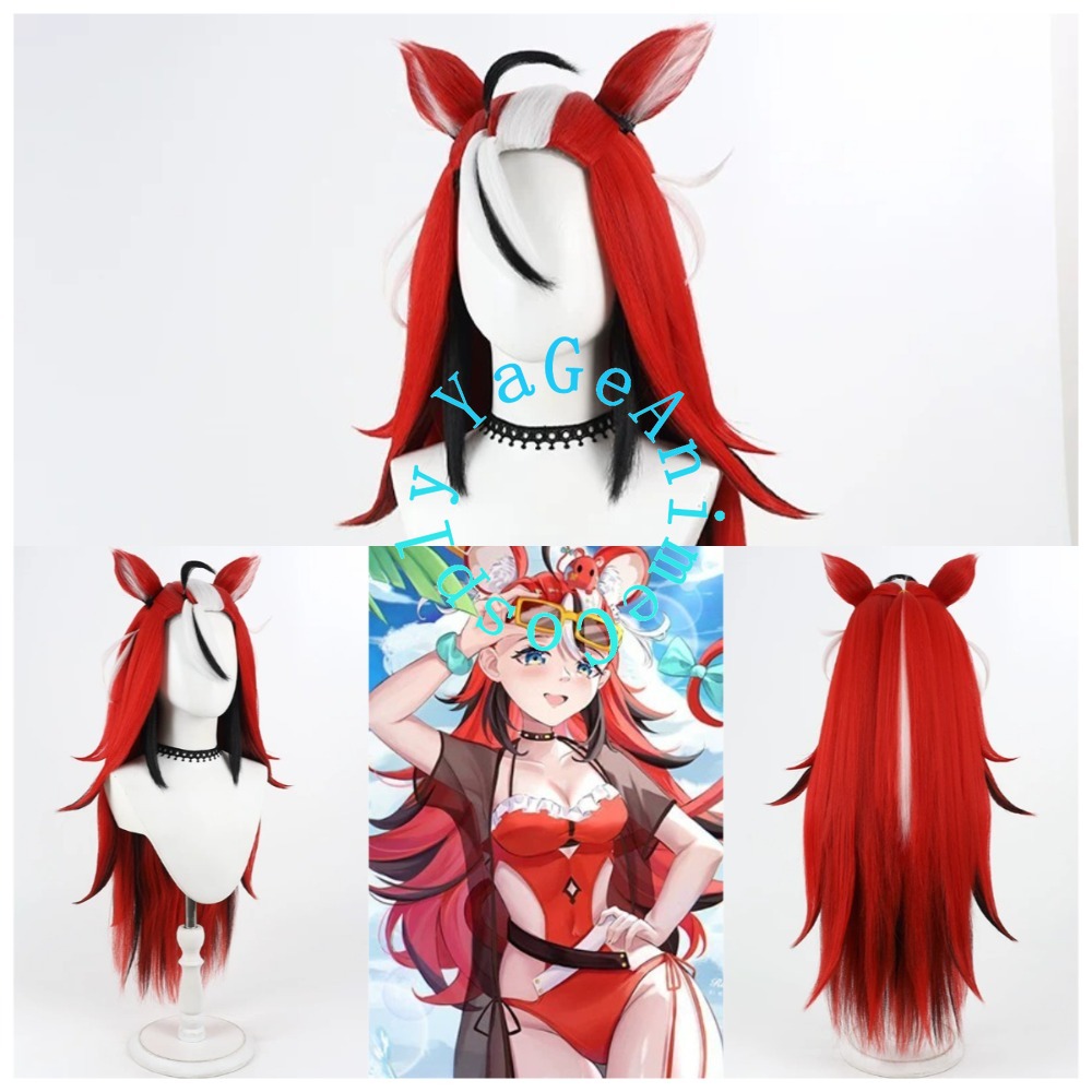 Photography Outfit - Perruque de cosplay d'été Hakos Baelz,