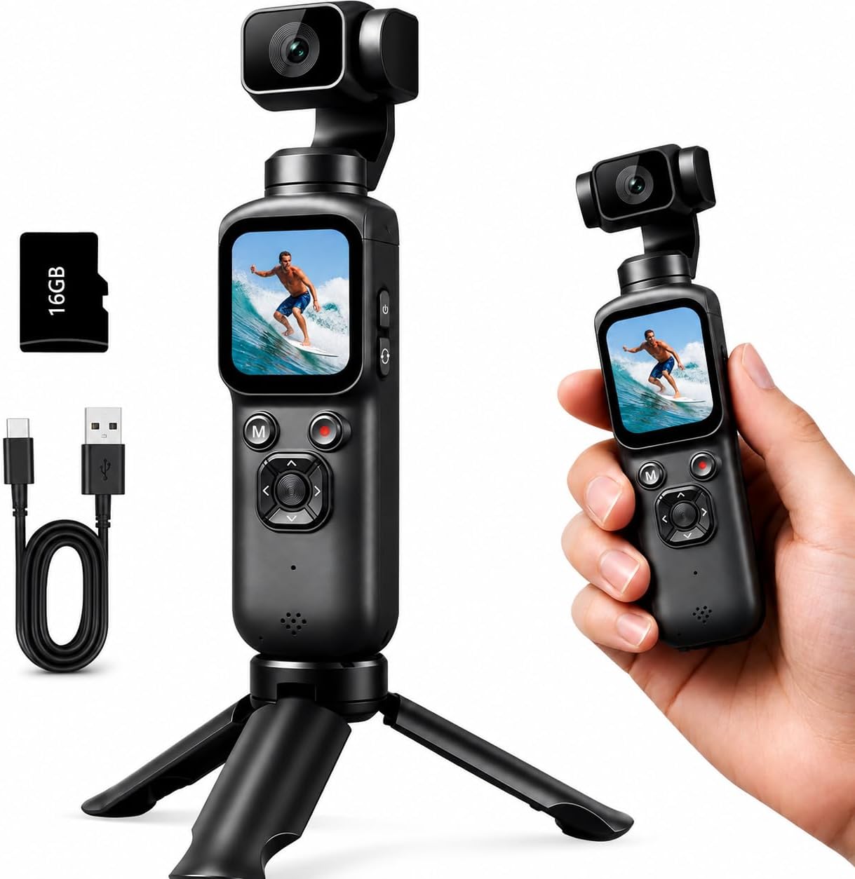 Photography Grid - Caméra de vlogging portable 4K avec