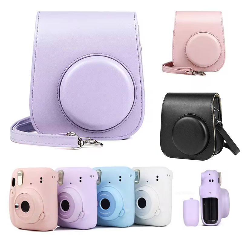 Pour Fujifilm Film caméra sac  - Camera Strap Leather avis et prix
