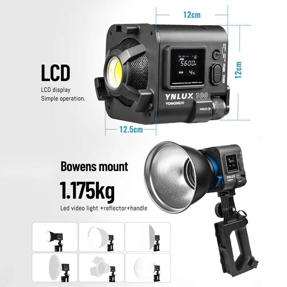 YONGNUO YNLUX100 100W 3200K-56 - Photography Studio avis et prix