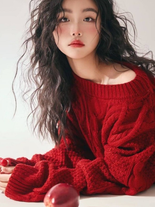 Pull rouge pour femme : photog - Photography Studio avis et prix