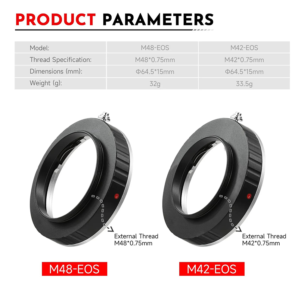 EYSDON M42/ M48 – adaptateur d - Lens Adapter Ring avis et prix
